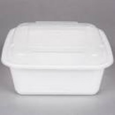 36 oz plastic cont. square combo white microwaveable (150) CODE# COMSQ36W