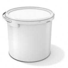 1.3 gallon (167oz) clear TE round container with plastic handle(80) CODE# COIPLRO1.3G