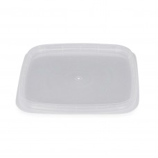 Square white lid for TE 8,12,16oz ipl container(1800) CODE# LIDIPLWSQ816