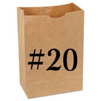 #20 Brown Paper Bag (1000) CODE# BAGB20