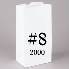 #8 White Paper Bag (2000) CODE# BAGW8