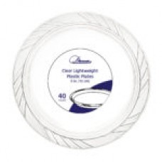 6" CLEAR PLASTIC PLATE (480) CODE# PLT6CLR