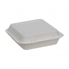 ENVIROMENTAL Clampshell Container 8" 1COMP HINGED CLAMSHELL (NATURAL)200 CODE# CLSFBR 8"1C