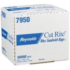 6X1.1X7 CUT RITE WAX BAG OPAGUE SANDWICH REYNOLDS (6000) CODE# WAX BAG 6X7