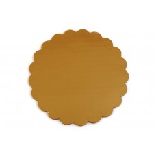 6'' GOLD SCALLOP TRAY(200) CODE# BRD6G