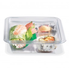 12 OZ SQUARE CLEAR CONTAINER 6X6X1.65 (300) CODE# COPLCNCC112