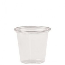 1oz souffle clear portion cup (50/50) CODE# PCURO1C