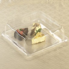 Clear dome lid for 12"X12" square platter (50) CODE# LID-9522L