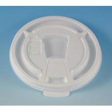 DT18B DRINK THRU LID F/HOT AND COLD CUP SNAP TAB WHITE (1000) CODE# LIDWIN16OZ