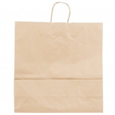Brown jumbo paper shopping bag with handle 18x7x19  (200) CODE# BAGPHJUMBO