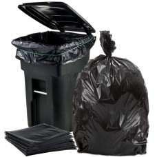 Garbage bag 26x24x50 65 gallon blk (100) CODE# GBG65XXX